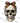 Skull with Plaid Bow Design