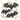 Bats on Cream Stripe Pattern Design
