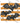Bats on Orange Stripe Pattern Design