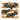 Bats on Orange Stripe Pattern Design