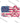 American Flag Pink Ribbon Hearts Design
