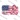 American Flag Pink Ribbon Hearts Design