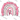 Pink Hearts Rainbow Awareness Ribbon Design