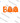 Boo Smiling Orange Ghost Letters Design