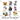 Halloween Costume Icon Grid Dark Design
