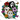 Horror Movie Masks Floral Halloween Design
