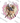 Masked Girls Group Pink Flame Heart Design