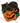 Black Cat On Pumpkin Halloween Design
