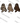 Patterned Trio Ghosts Design