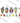 Monster Costume Friends Group Light Design