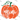 Mini Orange Pumpkin Cutout Design