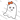 Ghost With Orange Bow Girl Design