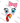 Turkey Face With Pink Bow And Blush Design