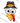 Turkey Face With Brown Pilgrim Hat Design