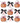 Pink Bow Pumpkin Pattern Black Print Design