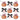 Pink Bow Pumpkin Pattern Black Print Design