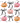 Watercolor Pink Pumpkin Bow Star Pattern Design
