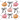 Watercolor Pink Pumpkin Bow Star Pattern Design