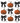 Black Bow Jack O Lantern Pattern Light Design