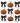 Black Bow Jack O Lantern Pattern Dark Design