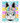 Happy Easter Bunny Face Tie Dye Bandana Design