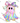 Pastel Rainbow Ghost With Bow Design