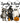 Spooky And Feral Raccoon Trio Text Design