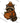Raccoon With Scarf Holding Pumpkin Design