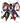Halloween Witch Sisters Trio Bow Design