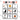 Trick Or Speech Icon Grid Labeled Design