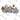 Checkered Ghosts With Pumpkin Balloon Design
