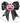 Black Bow Pink Jack-O-Lantern Design