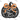 Black Lace Pumpkin With Bow Design
