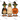 Ducks In Halloween Costumes Design