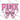 Pink Checkered Bow Varsity Letters Design