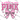In October We Wear Pink Checkered Bow Pink Script Design