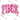 Checkered Bolt Cancer Protest Lettering Design