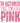 In October We Wear Pink Distressed Block Design