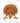 Upside Down Turkey Peeking Cartoon Design