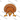 Upside Down Turkey Peeking Cartoon Design