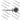 Cursive Mama Sunflower Line Art Black Design